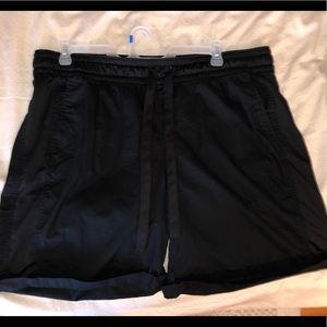 Poplin Bermuda Short with Satin Detail Lane Bryant